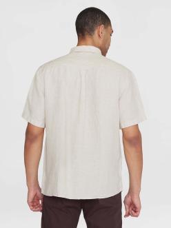 Knowledge Cotton Apparel Regular Linen Short Sleeve Shirt