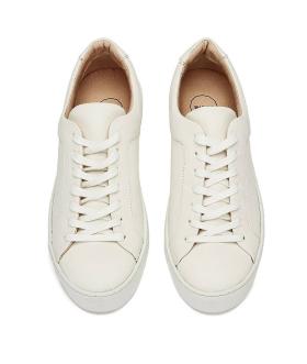 NINE TO FIVE Laced Sneaker #Boi white star