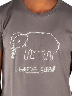 Kipepeo Clothing Shirt Elephant Charcoal Herren