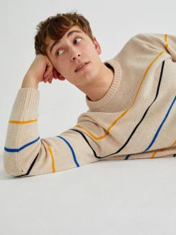 Thinking MU Shell Striped Miki Sweater