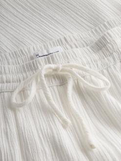 Knowledge Cotton Apparel Cotton crepe elastic waist pants
