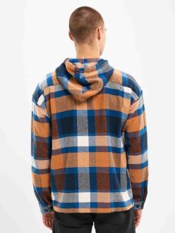 Knowledge Cotton Apparel Big Checked Dropped Shoulder Overshirt
