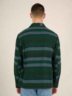 Heavy Flannel Striped Overshirt