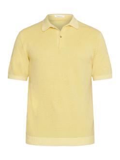 Knowledge Cotton Apparel Regular Two Toned Knitted Short Sleeved Polo