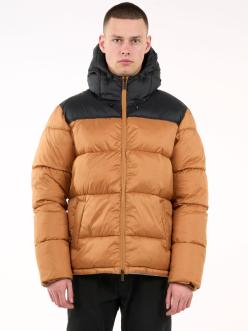 Knowledge Cotton Apparel Puffer Color Blocked Jacket