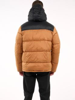 Knowledge Cotton Apparel Puffer Color Blocked Jacket