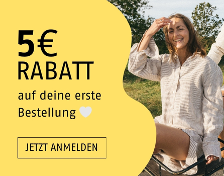 Spare 5 Euro auf deine erste Bestellung nachhaltiger Mode von glore.de. Jetzt zum Newsletter anmelden!